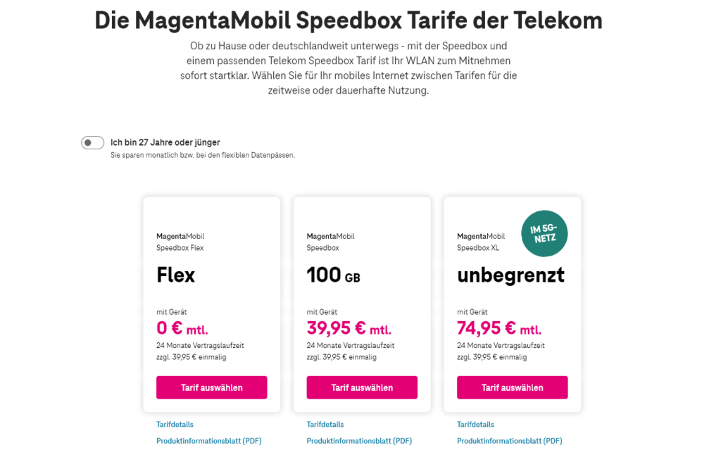 Unbegrenztes Datenvolumen beim Telekom Homespot